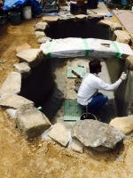 錦鯉 造園,庭池 錦鯉,造園 池,錦鯉池 左官