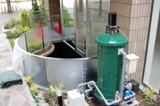 錦鯉池 濾過,スーパーマリン 濾過,庭池 ろ過装置,錦鯉池 濾過装置