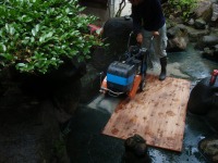 錦鯉池 作り,池 リフォーム,池 改修,庭池 解体