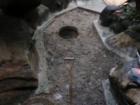 錦鯉池 作り,池 リフォーム,池 改修,庭池 解体