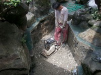 錦鯉池 作り,池 リフォーム,池 改修,庭池 業者