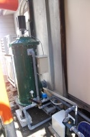 錦鯉池 作り,池 リフォーム,池 改修,庭池 スーパーマリン濾過機