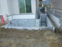 錦鯉 和風池,業者 和風鑑賞池,庭池 ブロック積み