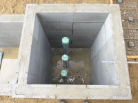 錦鯉 和風池,業者 和風鑑賞池,庭池 ブロック積み