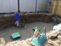 錦鯉 造園,庭池 錦鯉,造園 池,錦鯉池 底水配管