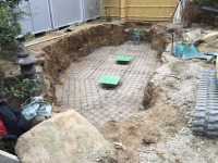 錦鯉 造園,庭池 錦鯉,造園 池,錦鯉池 作り