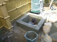 錦鯉 造園,庭池 錦鯉,造園 池,錦鯉池 左官