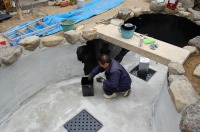 錦鯉 造園,庭池 錦鯉,造園 池,錦鯉池 池用塗料