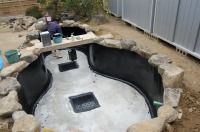 錦鯉 造園,庭池 錦鯉,造園 池,錦鯉池 池用塗料