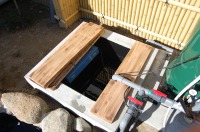 錦鯉 造園,庭池 錦鯉,造園 池,錦鯉池 沈殿槽