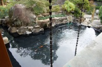 庭池 防水工事,庭池 FRP防水,池 水漏れ修理