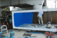 窓付水槽 アロワナ,5000水槽 アロワナ,FRP水槽 窓付,