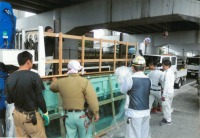 窓付水槽 アロワナ,5000水槽 アロワナ,FRP水槽 窓付,