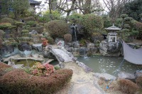 庭池 防水工事,庭池 FRP防水,池 水漏れ修理