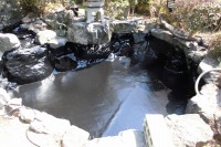 庭池 防水工事,庭池 FRP防水,池 水漏れ修理