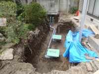 錦鯉 和風池,庭池 集水ピット