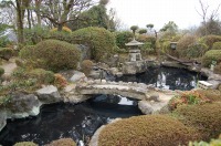 庭池 防水工事,庭池 FRP防水,池 水漏れ修理