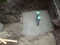 錦鯉 和風池,庭池 施工