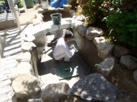 錦鯉 和風池,庭池 左官