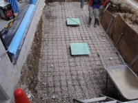 錦鯉 洋風池,錦鯉 和風池,錦鯉 底水配管