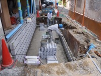 錦鯉 洋風池,錦鯉 和風池,錦鯉 ブロック積み