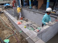 錦鯉 洋風池,錦鯉 和風池,錦鯉 石貼り