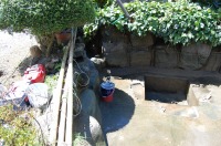 庭池 防水工事,庭池 FRP防水,池 水漏れ修理