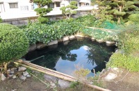 庭池 防水工事,庭池 FRP防水,池 水漏れ修理