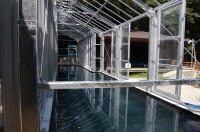 ドッグプール 温室,温室 工事,ドッグプール