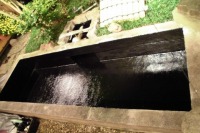 庭池 防水工事,庭池 FRP防水,池 水漏れ修理