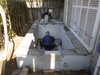 錦鯉 洋風池,錦鯉 和風池,錦鯉 コンクリート池