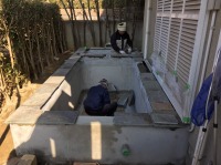 錦鯉 洋風池,錦鯉 和風池,錦鯉 コンクリート池