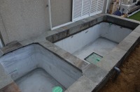 錦鯉 洋風池,錦鯉 和風池,錦鯉 コンクリート池