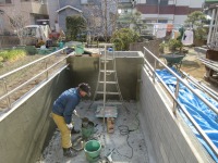 錦鯉 洋風池,錦鯉 和風池,錦鯉 コンクリート池