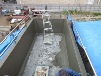 錦鯉 洋風池,錦鯉 和風池,錦鯉 コンクリート池