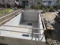 錦鯉 洋風池,錦鯉 和風池,錦鯉 コンクリート池