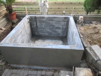 コンクリート池 錦鯉,池作り 業者,錦鯉池 作り