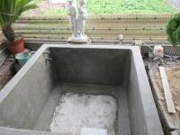 コンクリート池 錦鯉,池作り 業者,錦鯉池 作り