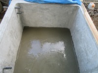 コンクリート池 錦鯉,池作り 業者,錦鯉池 作り