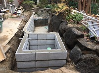 錦鯉 造園,庭池 錦鯉,造園 池,錦鯉池 作り