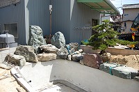 錦鯉 造園,庭池 錦鯉,造園 池,錦鯉池 作り