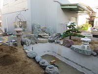 錦鯉 造園,庭池 錦鯉,造園 池,錦鯉池 作り