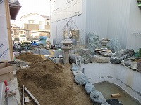 錦鯉 造園,庭池 錦鯉,造園 池,錦鯉池 作り